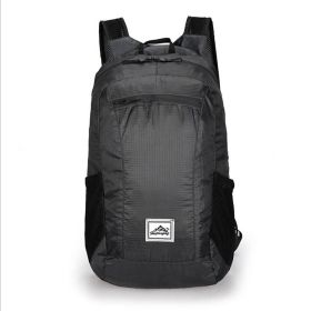 Lightweight Portable Foldable Backpack for Women Men Travel Hiking (Type: Sports Bag, Color: black)